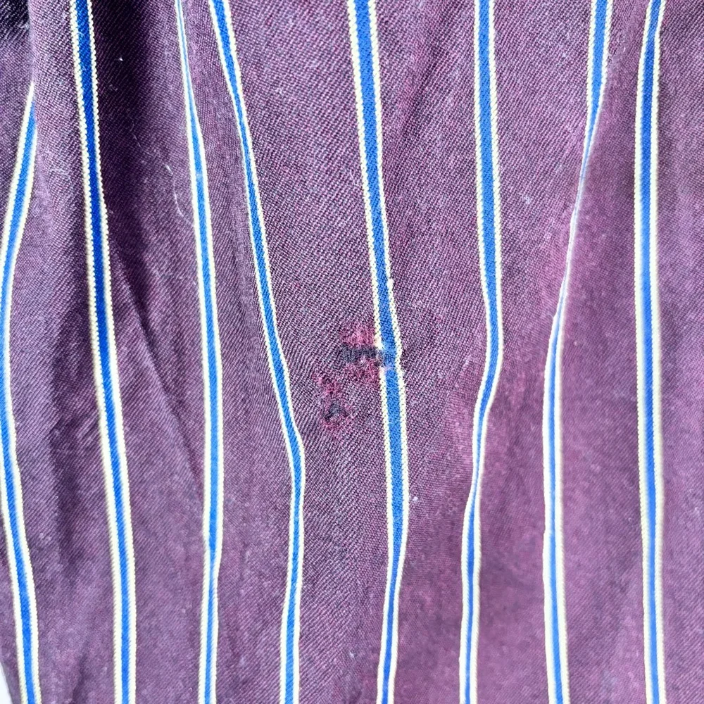 BR Athletics Marzotto Havana Fabric Wool Blend Pinstripe Trousers Mens Size 28